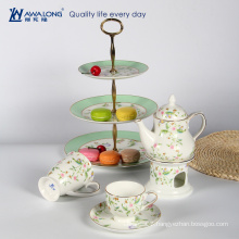 porcelain cheap tea sets for parties / ceramic bone china Chinese afternoon tea sets for sale